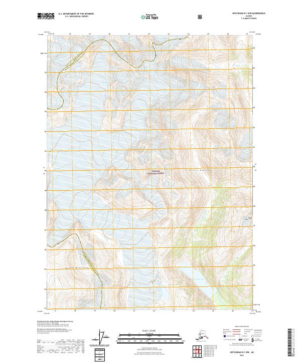 Ketchikan D-1 NW topographic map thumbnail