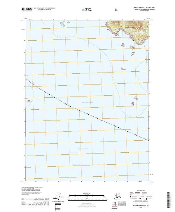 Prince Rupert D-5 SE topographic map thumbnail