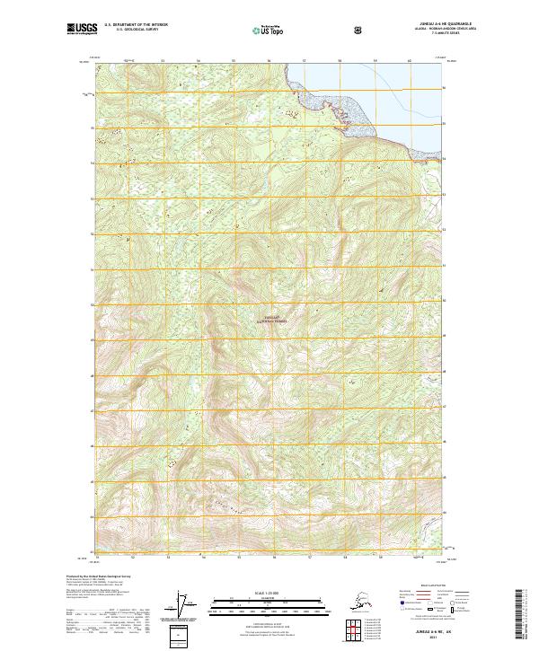 Juneau A-6 NE topographic map thumbnail