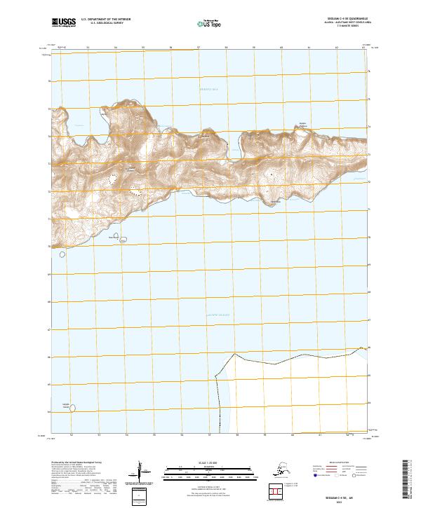 Seguam C-4 SE topographic map thumbnail