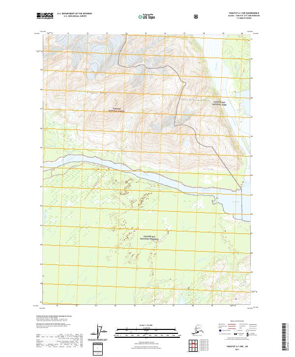 Yakutat A-1 NW topographic map thumbnail