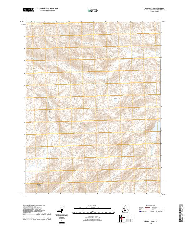 Unalaska C-3 SE 2021 topographic map thumbnail