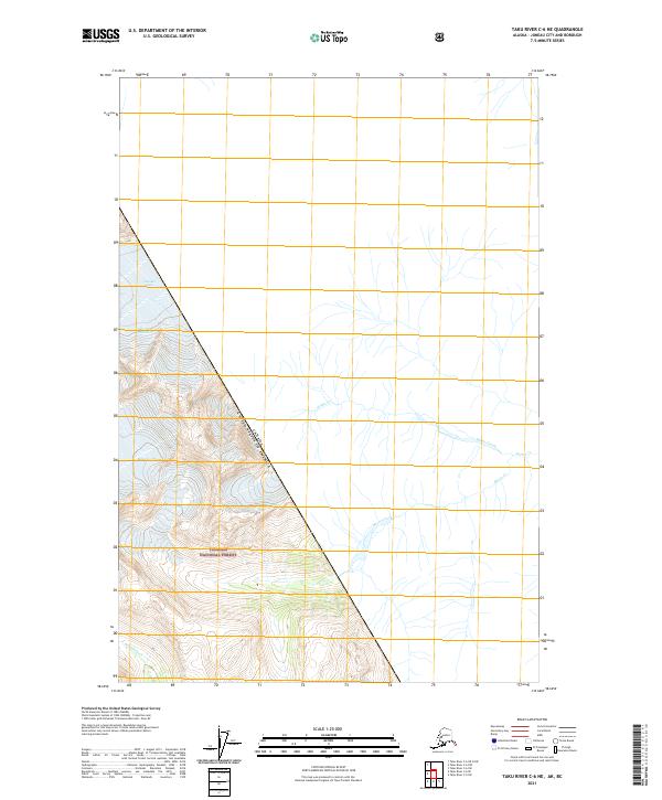 Taku River C-6 NE topographic map thumbnail