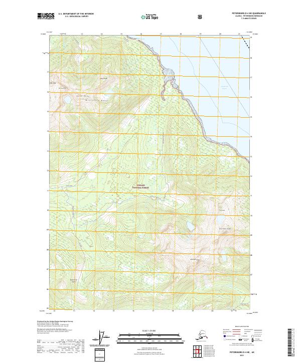 Petersburg D-4 NE topographic map thumbnail