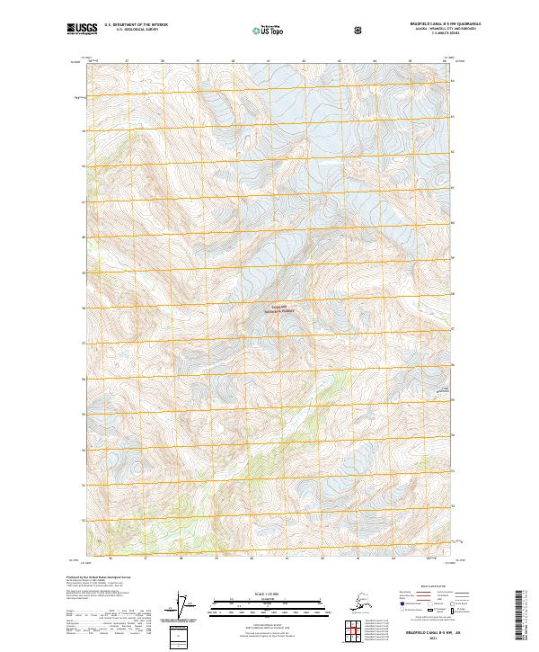 Bradfield Canal B-5 NW 2021 topographic map thumbnail