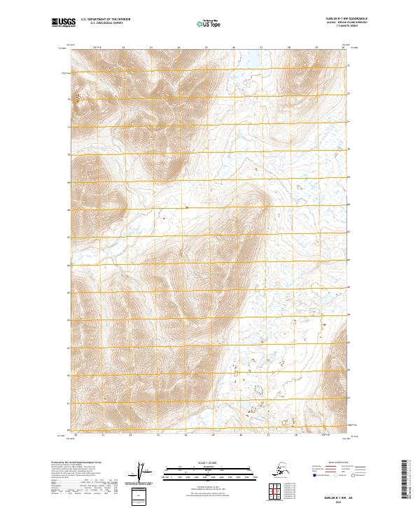 Karluk B-1 NW topographic map thumbnail