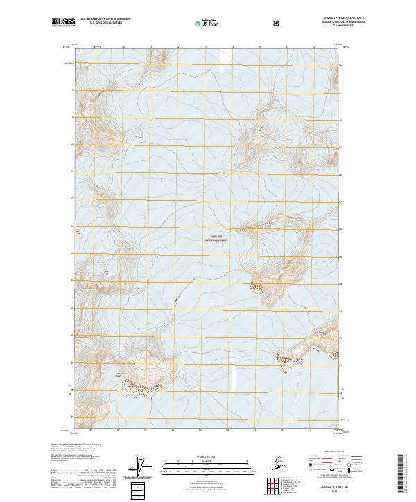Juneau C-1 NE topographic map thumbnail