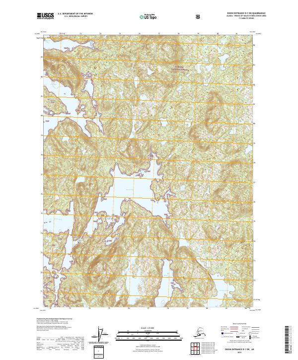 Dixon Entrance D-1 SW topographic map thumbnail