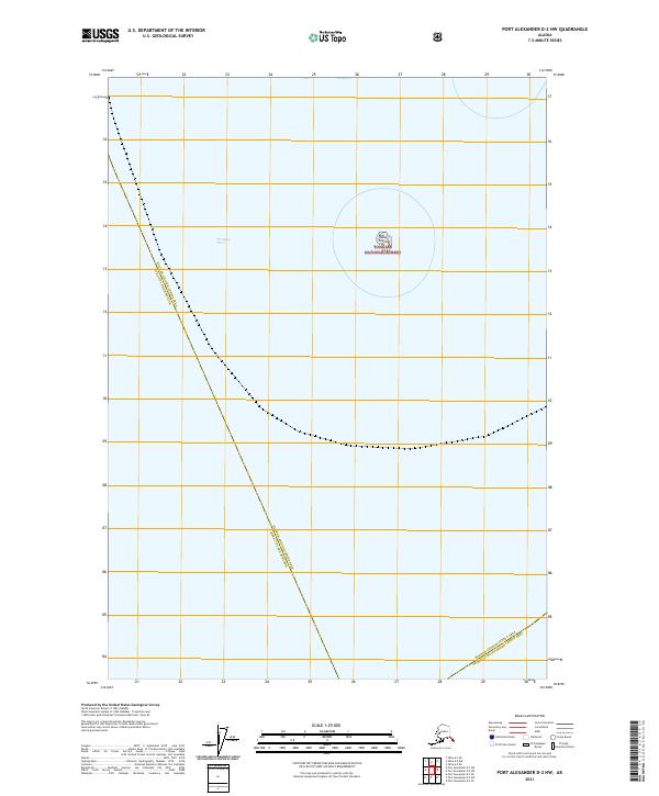 Port Alexander D-2 NW topographic map thumbnail