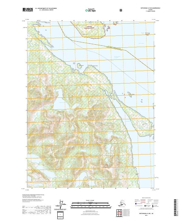 Ketchikan A-5 NE topographic map thumbnail