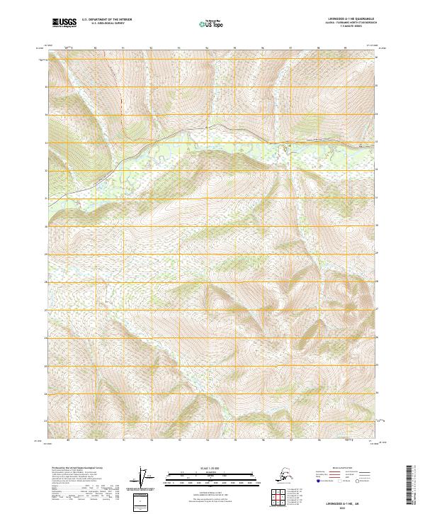 Livengood A-1 NE 2021 topographic map thumbnail