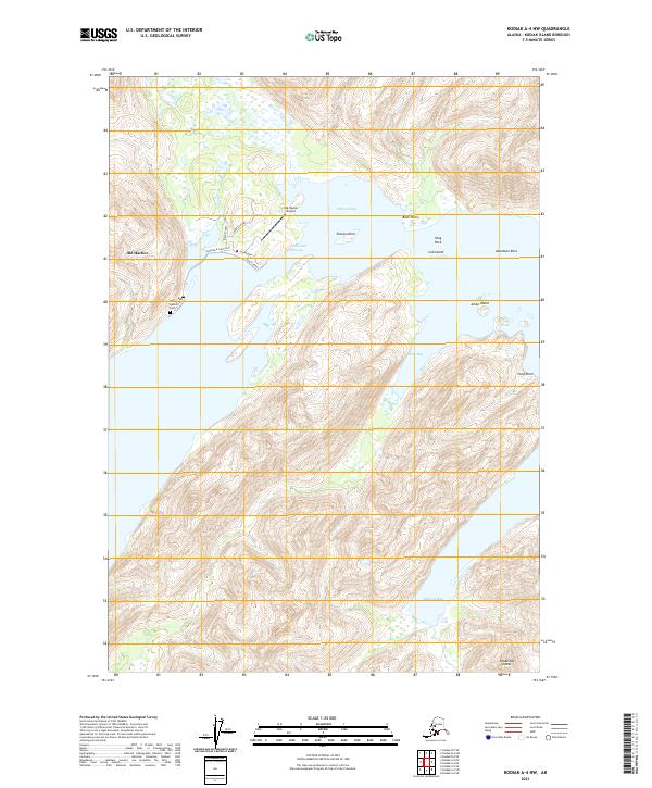 Kodiak A-4 NW topographic map thumbnail