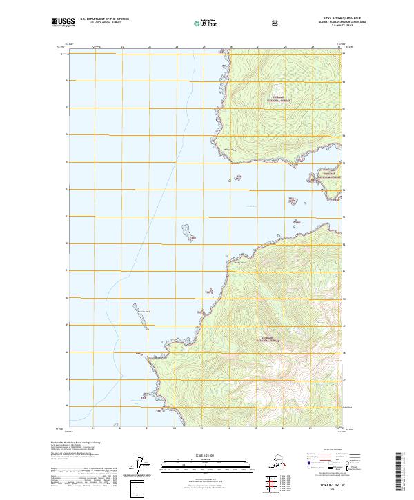Sitka B-2 SW 2021 topographic map thumbnail