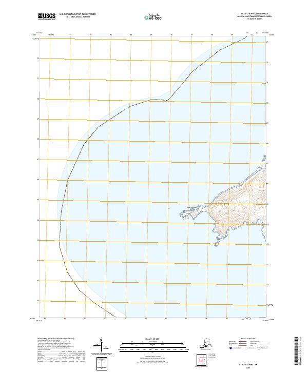 Attu C-5 NW topographic map thumbnail