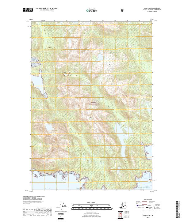 Sitka B-6 NE 2021 topographic map thumbnail