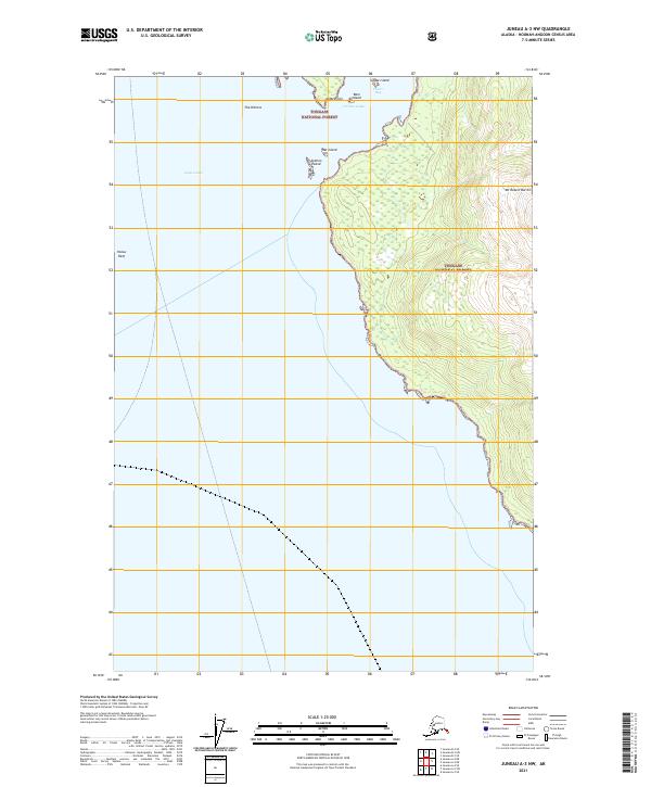 Juneau A-3 NW topographic map thumbnail