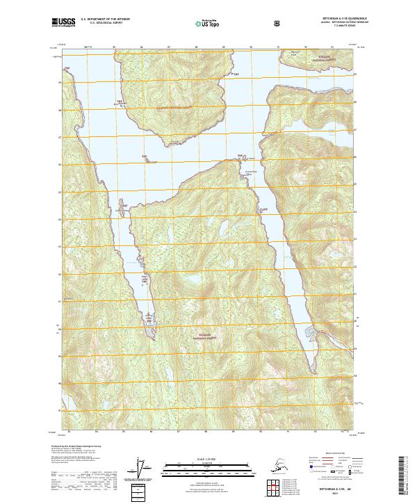 Ketchikan A-3 SE topographic map thumbnail