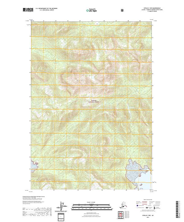 Sitka B-1 NW 2021 topographic map thumbnail