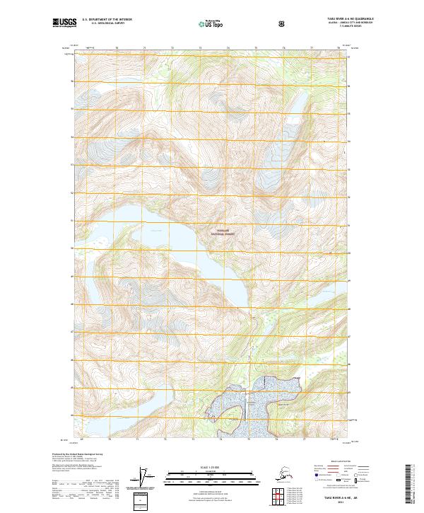 Taku River A-6 NE topographic map thumbnail