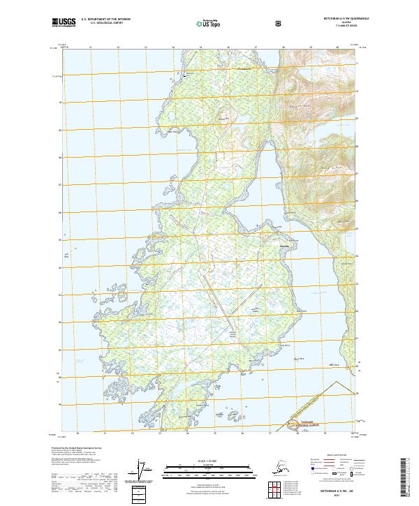 Ketchikan A-5 SW topographic map thumbnail