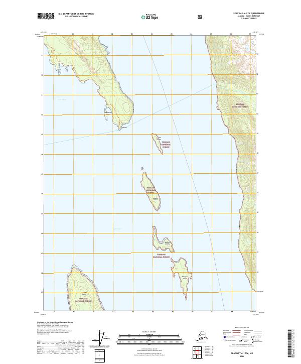 Skagway A-1 SW topographic map thumbnail