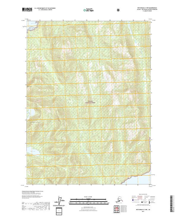Ketchikan A-3 NW topographic map thumbnail