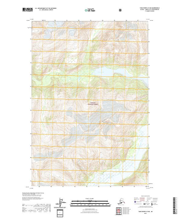Taku River A-5 NE topographic map thumbnail