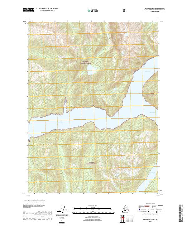 Ketchikan B-3 SE topographic map thumbnail
