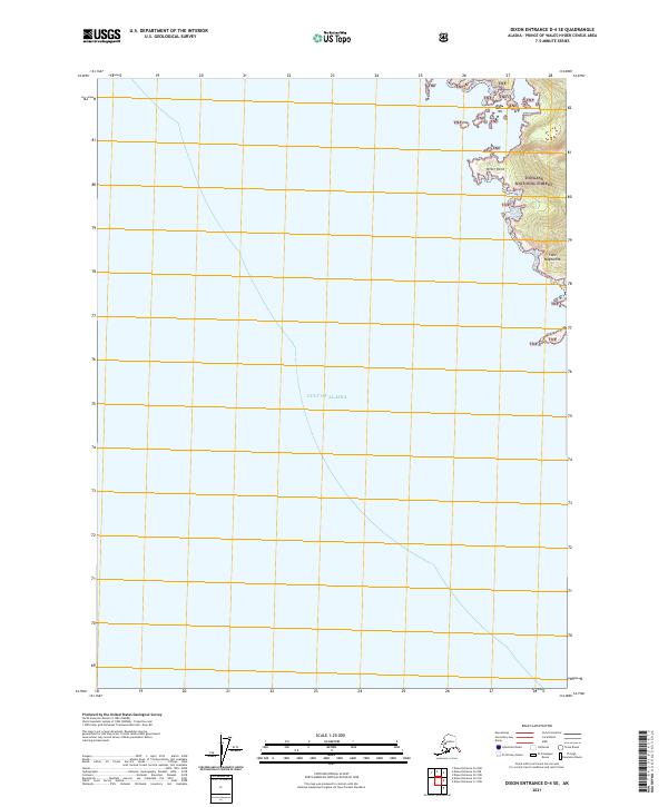 Dixon Entrance D-4 SE topographic map thumbnail