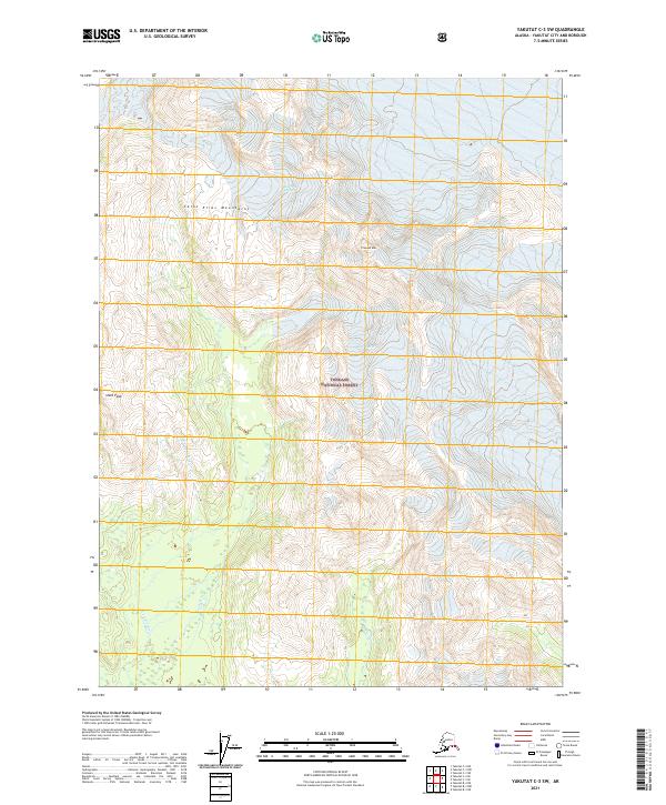Yakutat C-3 SW topographic map thumbnail