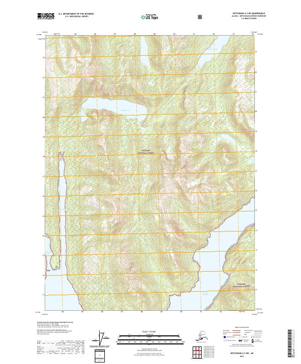 Ketchikan A-3 NE topographic map thumbnail