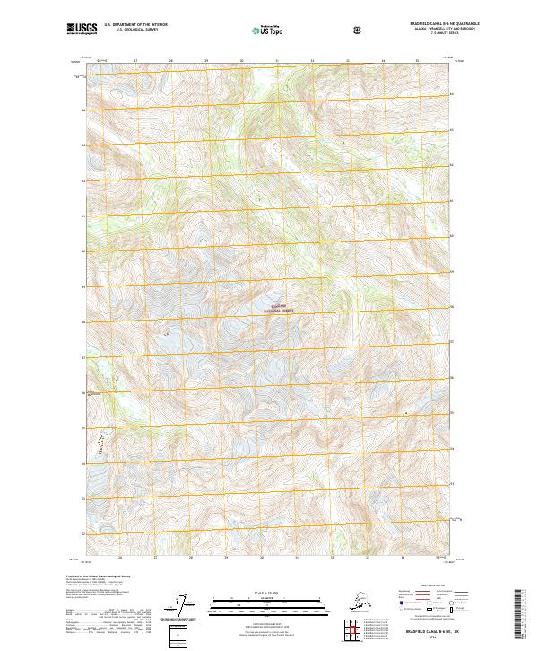 Bradfield Canal B-6 NE 2021 topographic map thumbnail