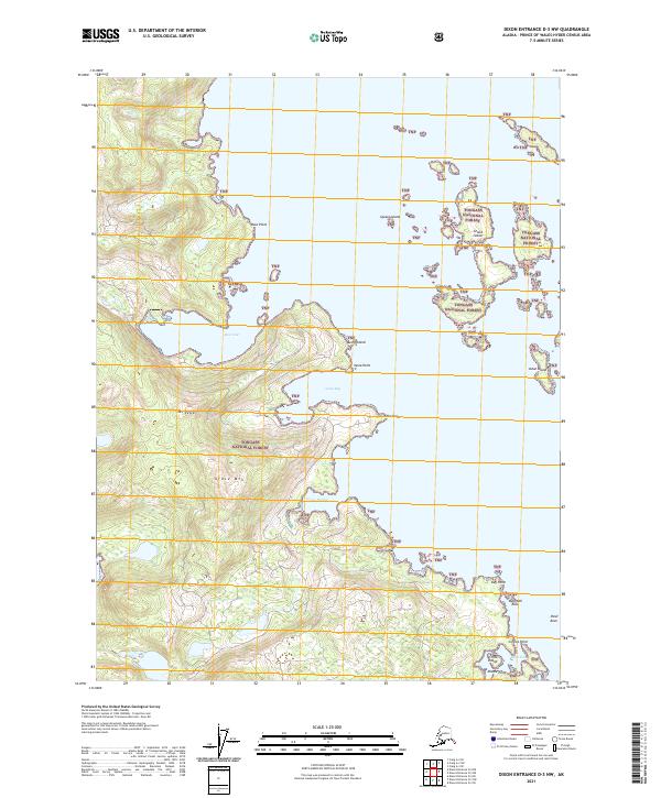 Dixon Entrance D-3 NW topographic map thumbnail