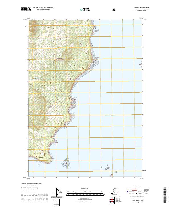 Sitka A-5 SW topographic map thumbnail