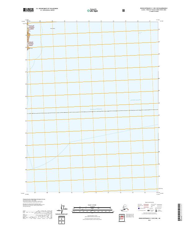 Dixon Entrance C-1 OE E NW topographic map thumbnail