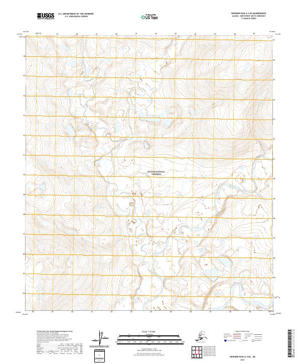 Howard Pass A-4 SE topographic map thumbnail