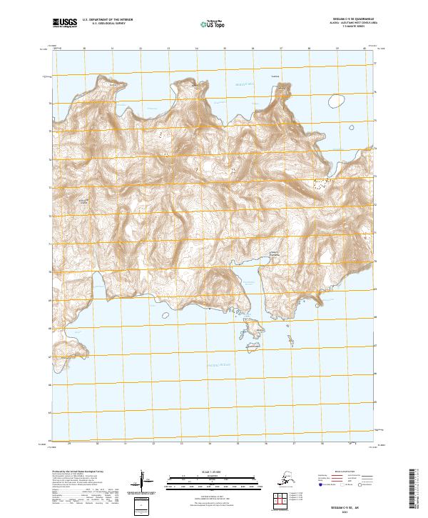 Seguam C-5 SE topographic map thumbnail