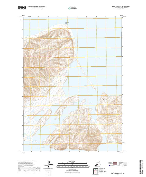 Trinity Islands C-1 SE 2021 topographic map thumbnail