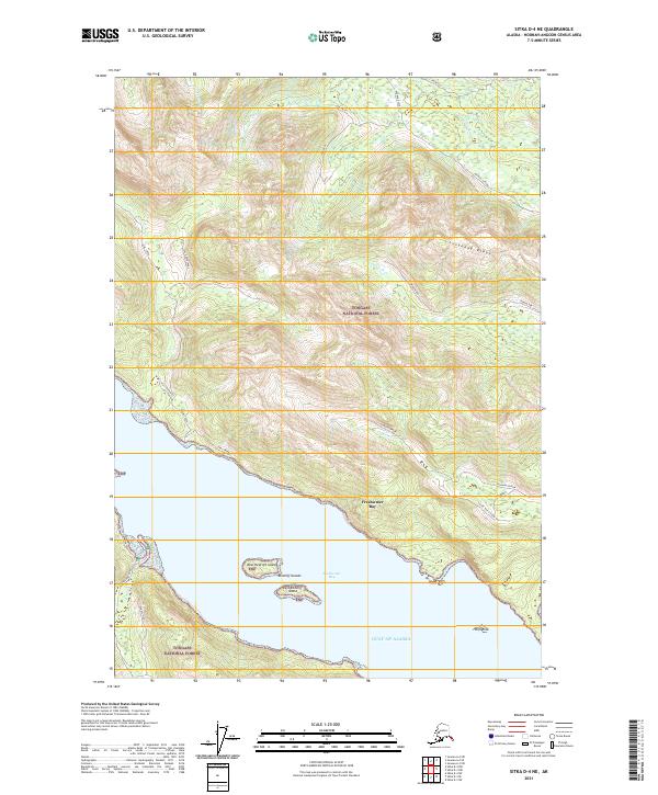 Sitka D-4 NE 2021 topographic map thumbnail