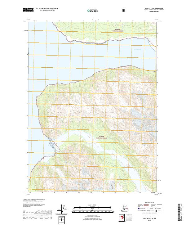 Yakutat D-4 SE topographic map thumbnail