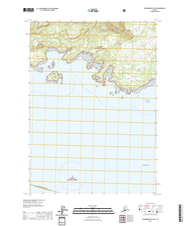 Petersburg B-4 NW topographic map thumbnail