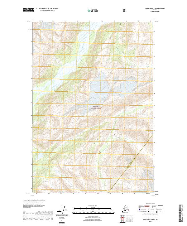 Taku River A-5 SE topographic map thumbnail