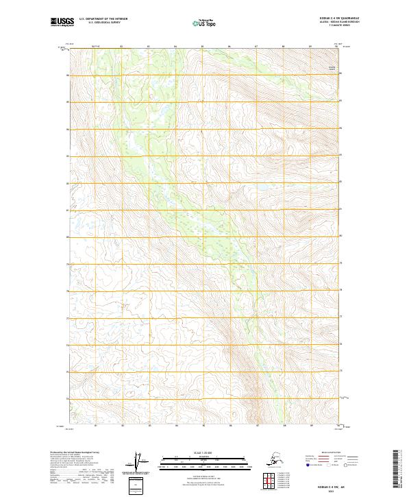 Kodiak C-4 SW topographic map thumbnail