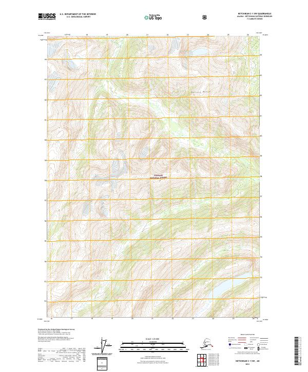 Ketchikan C-1 SW topographic map thumbnail