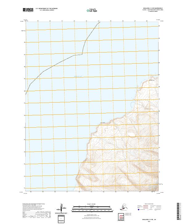 Unalaska C-4 NE topographic map thumbnail