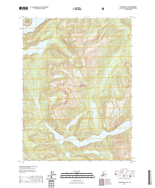 Ketchikan A-2 SW topographic map thumbnail