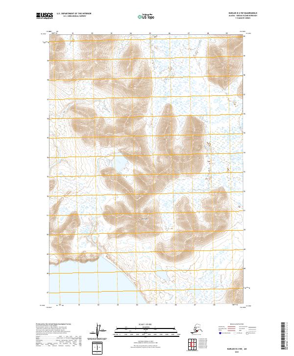 Karluk B-2 SW topographic map thumbnail