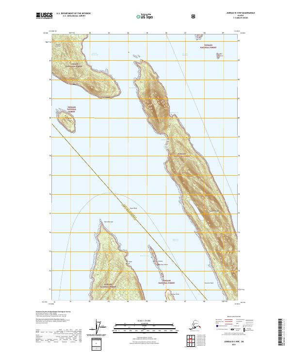 Juneau B-3 NW topographic map thumbnail