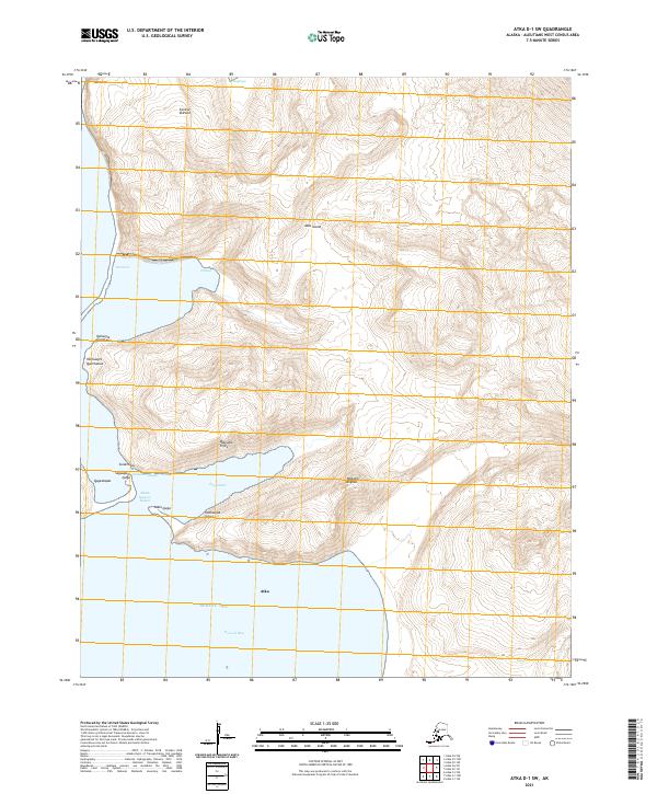 Atka D-1 SW topographic map thumbnail
