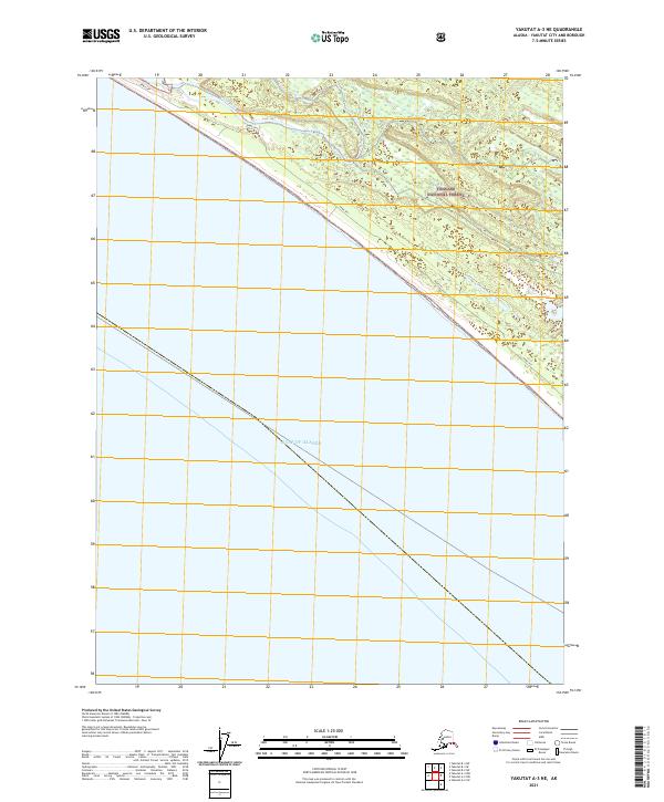Yakutat A-3 NE topographic map thumbnail